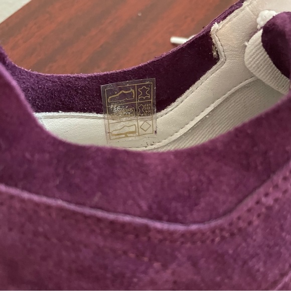 D’acquasparta Firenze Women’s Purple Suede Leather Sneakers Made in Italy - Picture 8 of 10